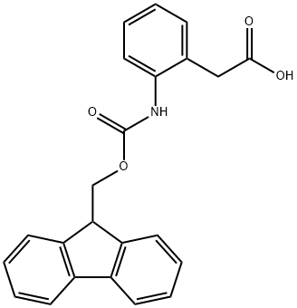 2-(Fmoc-amino)benzeneacetic acid 구조식 이미지