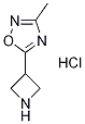 5-Azetidin-3-yl-3-methyl-[1,2,4]oxadiazolehydrochloride 구조식 이미지