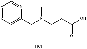 3-(Methyl-pyridin-2-ylmethyl-amino)-propionic acid dihydrochloride 구조식 이미지