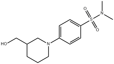 4-(3-(hydroxyMethyl)piperidin-1-yl)-N,N-diMethylbenzenesulfonaMide, 98+% C14H22N2O3S, MW: 298.40 Structure