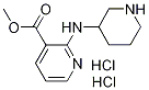 2-(Piperidin-3-ylaMino)-nicotinic acid Methyl ester dihydrochloride, 98+% C12H19Cl2N3O2, MW: 308.21 Structure