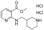 2-[(Piperidin-3-ylMethyl)-aMino]-nicotinic acid Methyl ester dihydrochloride, 98+% C13H21Cl2N3O2, MW: 322.24 Structure