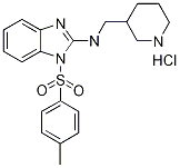 피페리딘-3-일메틸-[1-(톨루엔-4-설포닐)-1H-벤조일미다졸-2-일]-아민염산염 구조식 이미지