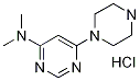 N,N-디메틸-6-(피페라진-1-일)피리미딘-4-아민염산염 구조식 이미지