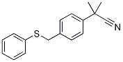 2-메틸-2-(4-(페닐티오메틸)페닐)프로판니트릴 구조식 이미지