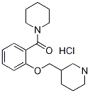 피페리딘-1-일-[2-(피페리딘-3-일메톡시)-페닐]-메탄온염산염 구조식 이미지