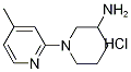 4'-메틸-3,4,5,6-테트라히드로-2H-[1,2']비피리디닐-3-일라민염산염 구조식 이미지