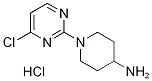1-(4-클로로-2-피리미디닐)-4-피페리디나민염산염 구조식 이미지