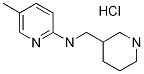 5-Methyl-N-(piperidin-3-ylMethyl)pyridin-2-aMine hydrochloride, 98+% C12H20ClN3, MW: 241.76 구조식 이미지