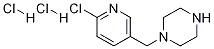 piperazine, 1-[(6-chloro-3-pyridinyl)methyl]- Structure