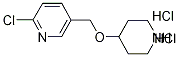 2-클로로-5-(피페리딘-4-일옥시메틸)-피리딘이염산염 구조식 이미지