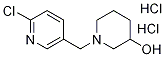 1-(6-Chloro-pyridin-3-ylMethyl)-piperidin-3-ol dihydrochloride, 98+% C11H17Cl3N2O, MW: 313.65 Structure