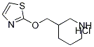 3-(티아졸-2-일옥시메틸)-피페리딘염산염 구조식 이미지