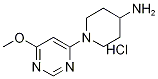 1-(6-Methoxy-pyriMidin-4-yl)-piperidin-4-ylaMine hydrochloride, 98+% C10H17ClN4O, MW: 244.73 Structure