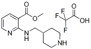 2-[(Piperidin-4-ylMethyl)-aMino]-nicotinic acid Methyl ester coMpoundwith trifluoro-acetic acid, 98+% C15H20F3N3O4, MW: 363.34 Structure