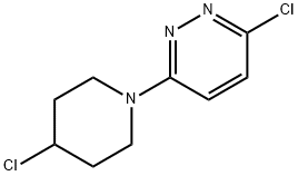 3-chloro-6-(4-chloropiperidin-1-yl)pyridazine, 98+% C9H11Cl2N3, MW: 232.11 구조식 이미지