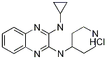 N-Cyclopropyl-N'-piperidin-4-yl-quinoxaline-2,3-diaMine hydrochloride, 98+% C16H21N5, MW: 319.84 Structure