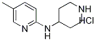 5-메틸-N-(피페리딘-4-일)피리딘-2-아민염산염 구조식 이미지