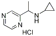 N-(1-(pyrazin-2-yl)ethyl)cyclopropanaMine hydrochloride, 98+% C9H14ClN3, MW: 199.68 Structure