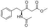 (S)-GAMMA-(ACETYLAMINO)-BETA-OXO-BENZENEPENTANOIC ACID METHYL ESTER Structure