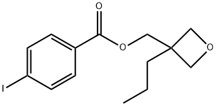 (3-Propyloxetan-3-yl)methyl 4-iodobenzoate 구조식 이미지