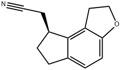(S)-2-(2,6,7,8-tetrahydro-1H-indeno[5,4-b]furan-8-yl)acetonitrile 구조식 이미지