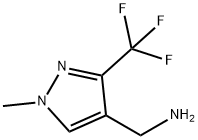 1-메틸-3-(트리플루오로메틸)-1H-피라졸-4-메탄아민 구조식 이미지