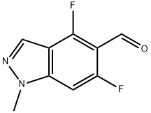 4,6-difluoro-1-methyl-1H-indazole-5-carbaldehyde Structure