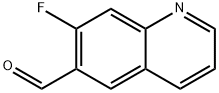 7-플루오로퀴놀린-6-카브알데하이드 구조식 이미지