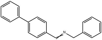 N-(4-PHENYLBENZYLIDENE)BENZYLAMINE Structure