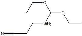 2-시아노에틸메틸디에톡시실란 구조식 이미지