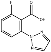 2-Fluoro-6-(2H-1,2,3-triazol-2-yl)benzoic acid 구조식 이미지