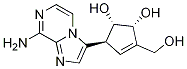 (1S,2R,5S)-5-(8-aMinoiMidazo[1,2-a]pyrazin-3-yl)-3-(hydroxyMethyl)cyclopent-3-ene-1,2-diol Structure