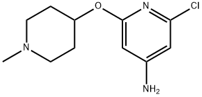 2-chloro-6-(1-methylpiperidin-4-yloxy)pyridin-4-amine 구조식 이미지