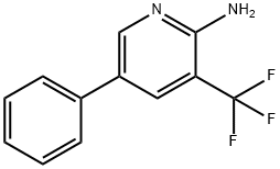 2-Amino-5-phenyl-3-(trifluoromethyl)pyridine Structure