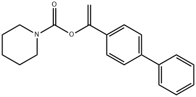 1-[1,1'-Biphenyl]-4-ylethenyl Ester 1-Piperidinecarboxylic Acid 구조식 이미지