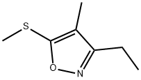 이속사졸,3-에틸-4-메틸-5-(메틸티오)-(9CI) 구조식 이미지