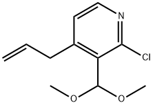 4-알릴-2-클로로-3-(디메톡시메틸)피리딘 구조식 이미지