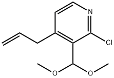 4-Allyl-2-chloro-3-(dimethoxymethyl)pyridine Structure