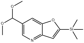 6-(Dimethoxymethyl)-2-(trimethylsilyl)-furo[3,2-b]pyridine Structure