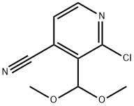 2-Chloro-3-(dimethoxymethyl)isonicotinonitrile Structure
