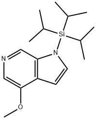 4-메톡시-1-(트리이소프로필실릴)-1H-피롤로[2,3-c]피리딘 구조식 이미지