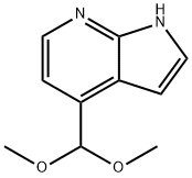 4-(Dimethoxymethyl)-1H-pyrrolo[2,3-b]pyridine Structure