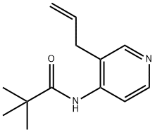 N-(3-알릴피리딘-4-일)피발아미드 구조식 이미지