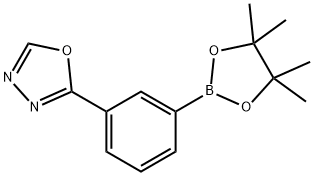 2-[3-(4,4,5,5-Tetramethyl-1,3,2-dioxaborolan-2-yl)phenyl]-1,3,4-oxadiazole 구조식 이미지