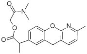 N,N-dimethylcarbamoylmethyl alpha,2-dimethyl-5H-1-benzopyrano(2,3-b)pyridine-7-acetate Structure