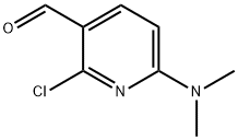 2-클로로-6-(디메틸아미노)니코틴알데히드 구조식 이미지