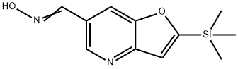 2-(트리메틸실릴)푸로[3,2-b]피리딘-6-카르브알데히드옥심 구조식 이미지