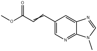(E)-Methyl 3-(3-methyl-3H-imidazo[4,5-b]pyridin-6-yl)acrylate 구조식 이미지