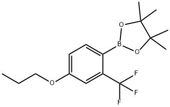 4,4,5,5-TetraMethyl-2-(4-propoxy-2-(trifluoroMethyl)phenyl)-1,3,2-dioxaborolane Structure
